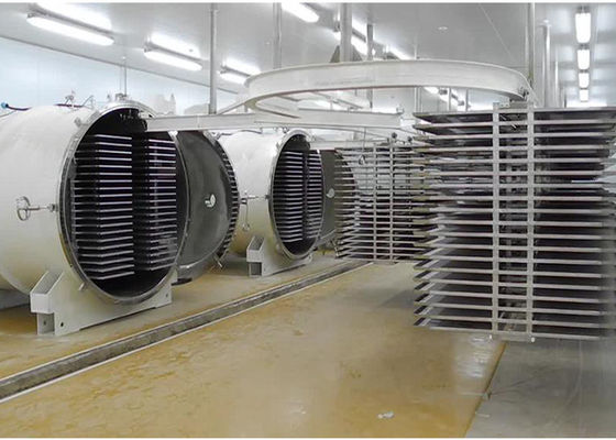 1000kg/Lot 食品冷凍乾燥機 空気冷却 電熱