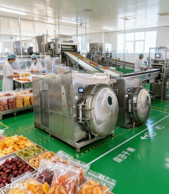 効率的な生産のために 強力な200kgの冷凍乾燥機 継続的な動作,一貫した結果,長期的投資利益のために設計されています