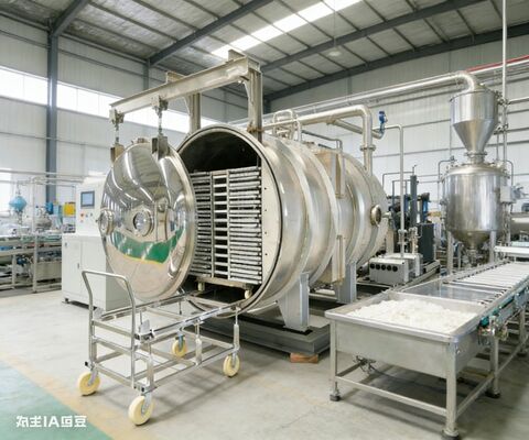 製薬と大量食品用に 製造された 商業用冷凍機 150kg / バッチ ステンレスチェンバー&精密温度制御