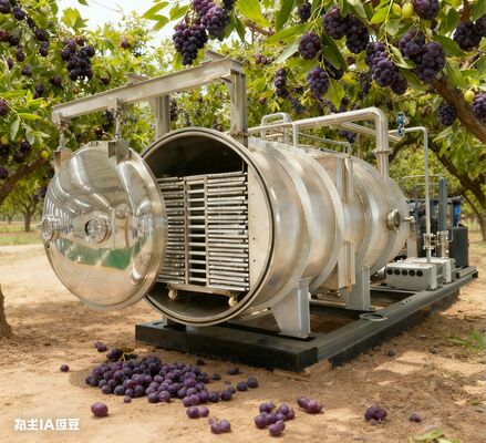 新たな収益源を解き放つ：ステンレス鋼の耐久性、PLC精度、25年の賞味期限を実現する、大量生産用に設計されたヘビーデューティー100-200KG凍結乾燥機。