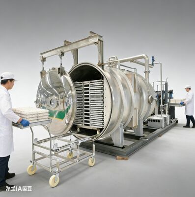 業務用厨房からグローバル市場へ。当社の大型200kgフリーズドライヤーは、果物、ハーブ、フルミールを大量に処理し、栄養素を98%保持したまま25年間の保存寿命を実現します。