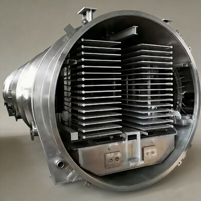 12700 2600 3300mm 産業用冷凍乾燥機 BITZER または Leybold 冷蔵装置と真空レベル 13Pa未満で冷凍乾燥を保証する