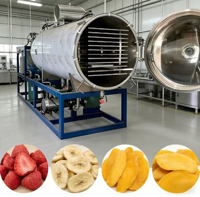水冷システムを搭載した304ステンレス鋼製凍結乾燥機。実験室および産業用途に最適