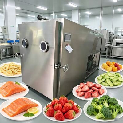 電動加熱式空冷食品真空凍結乾燥機、真空度10Pa以下で長期食品保存に最適