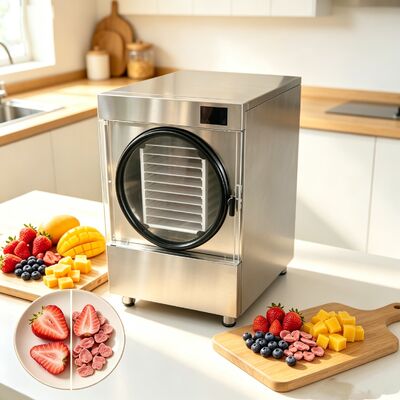 220V 1PH 50 60HZ 家庭用凍結乾燥機 215kg 容量ノイズレベル 50dB ユーザーフレンドリーな食品凍結乾燥機