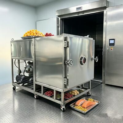1800 1700 1300mm 容量 1800 1700 1300mm 容量 100kg 野菜乾燥溶液に合わせたセット容量を提供する野菜冷凍乾燥機