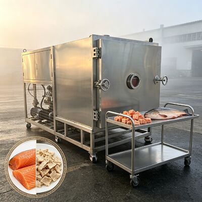 13 層またはカスタマイズ 野菜冷凍乾燥機 大型トレイ サイズ 1280 600 30mm 冷凍乾燥時間 18〜22 時間 工業用に適したバッチ