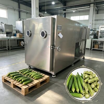 空気冷却 野菜冷凍乾燥機 PLC制御システム搭載 凍結乾燥野菜を最小限の処理時間で確保