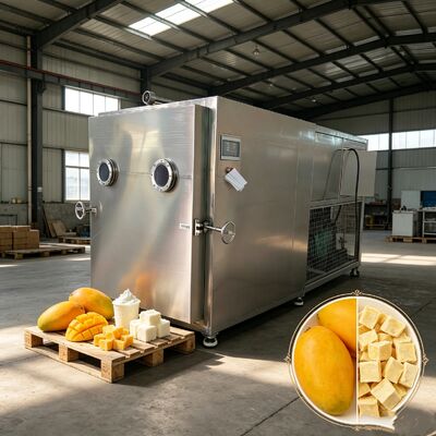 野菜保存のための電気加熱とシリコン技術を使用した自動運転モード野菜凍結乾燥機