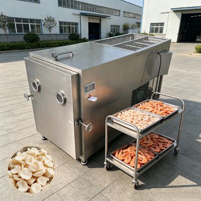 FOB 野菜の冷凍乾燥機 野菜の大規模加工に適した2段階のローータリーバネ真空ポンプで動力