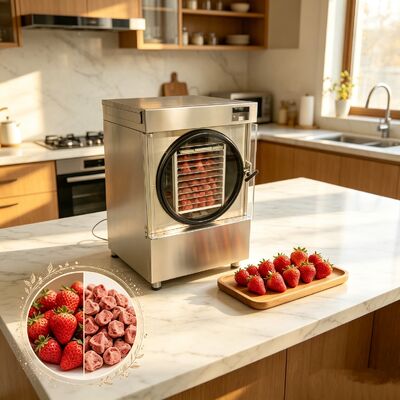 電圧 220V1PH5060HZ 小さな冷凍乾燥機 110010001180mm 冷凍乾燥に適した熱敏感で繊細な材料