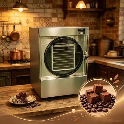 LCD ディスプレイ家庭用凍結乾燥機 SUS304 ステンレス鋼シェルにより、効果的な食品の保存と賞味期限の延長が可能